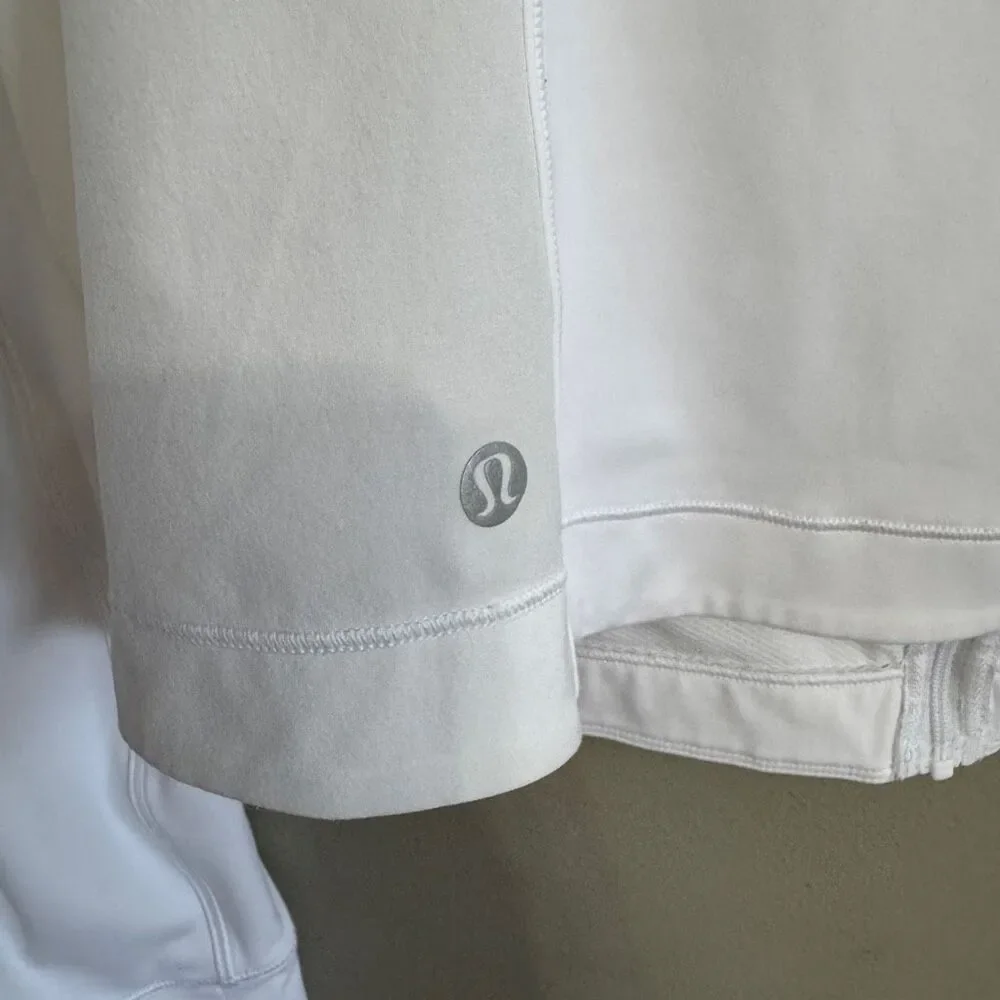 Lululemon Lightweight UV Protection Running Jacket White size 12 - Picture 8 of 9